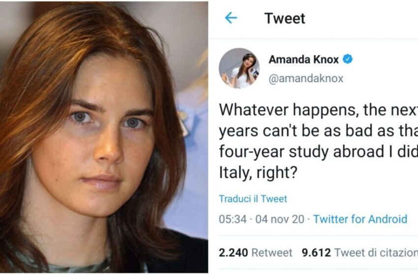  Usa 2020, Amanda Knox choc: “I prossimi 4 anni non saranno peggiori dei miei in Italia”
