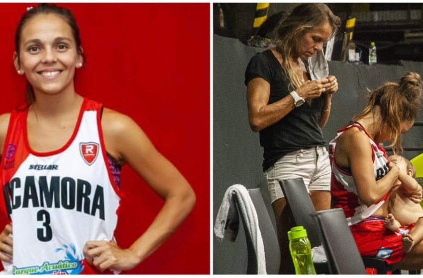 Basket, la foto di Antonella González che allatta a bordo campo commuove il web