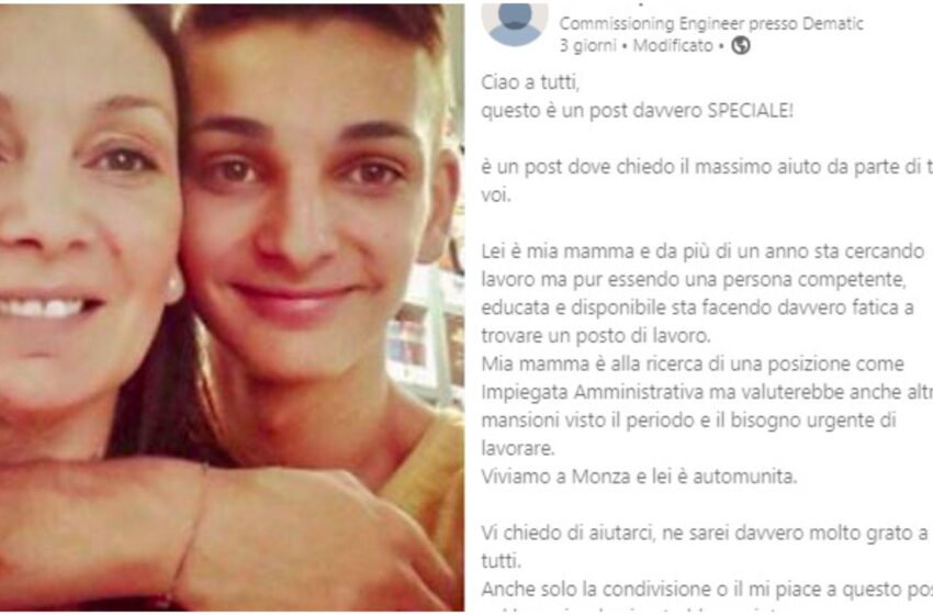 La mamma non trova lavoro, il figlio scrive su LinkedIn e viene assunta