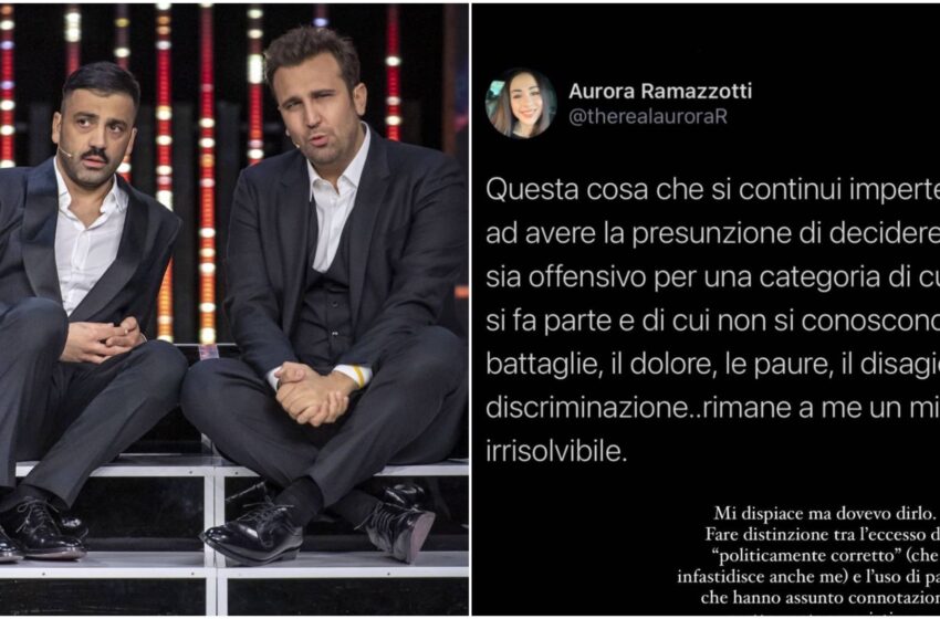 Aurora Ramazzotti su Pio e Amedeo: “Usare parole come neg*o e froc*o è sbagliato”