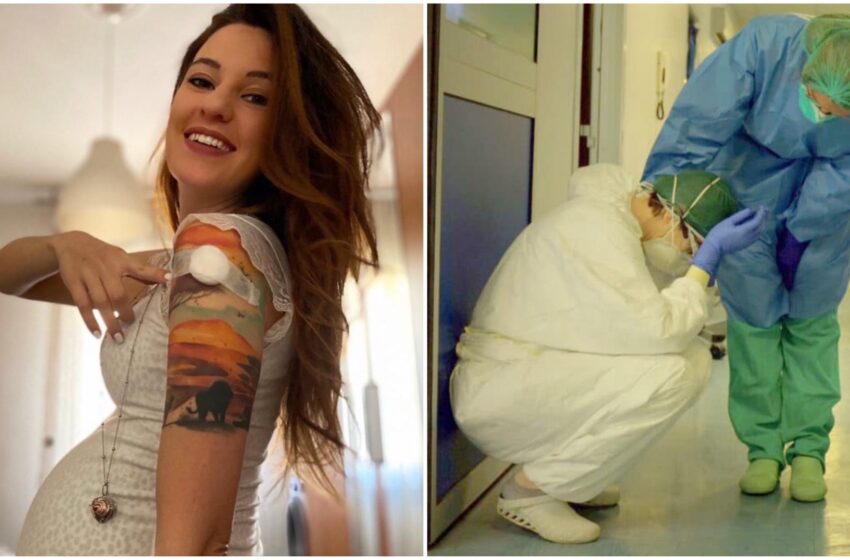 “Non smettete di credere nella scienza”: infermiera incinta si vaccina e conquista il web