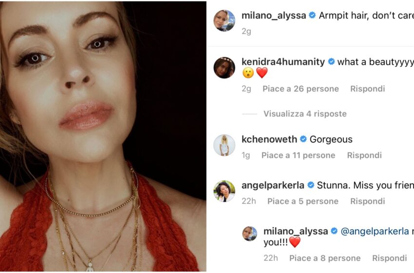 “Ho i peli, non importa”: Alyssa Milano difende la libertà di non depilarsi