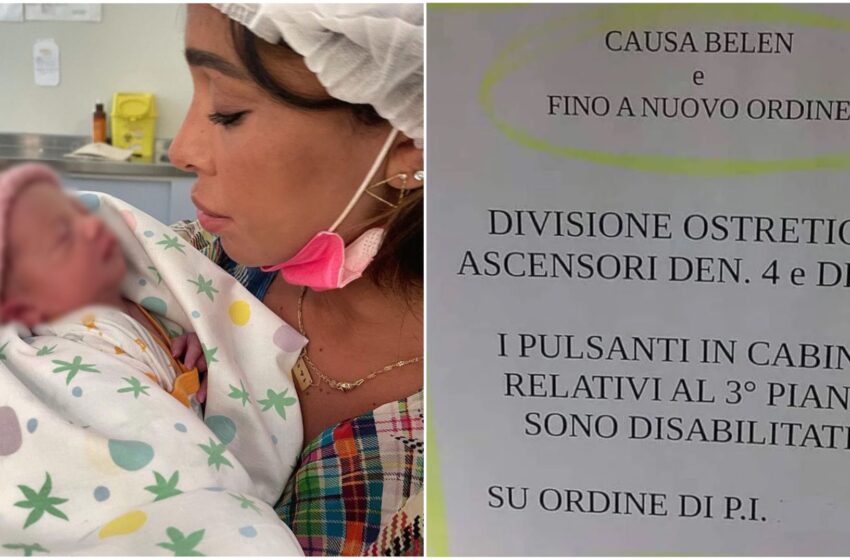  Belen partorisce a Padova e un’ala dell’ospedale si trasforma in clinica privata