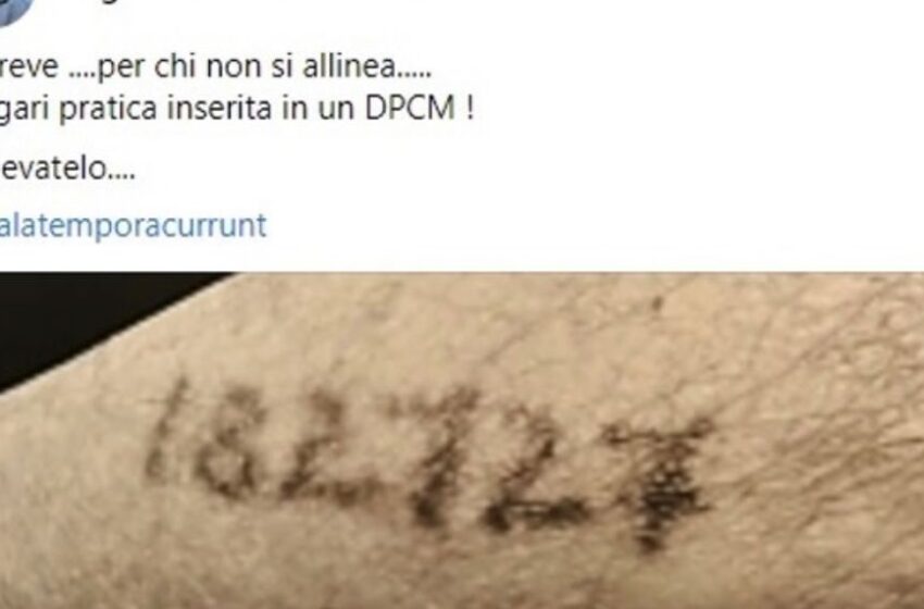 Green pass come il tatuaggio nei lager nazisti: deputato no-vax nella bufera