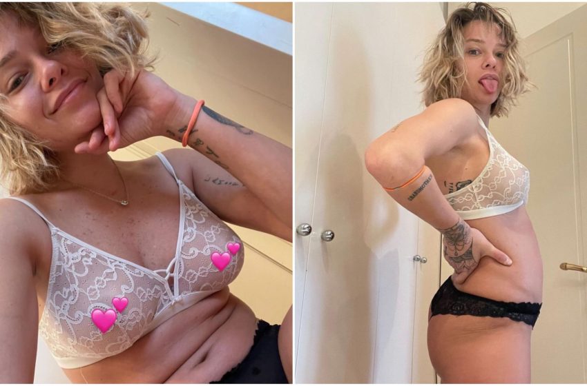 Giulia Provvedi una di noi: in “pre-ciclo” con pancia gonfia e cellulite senza paura