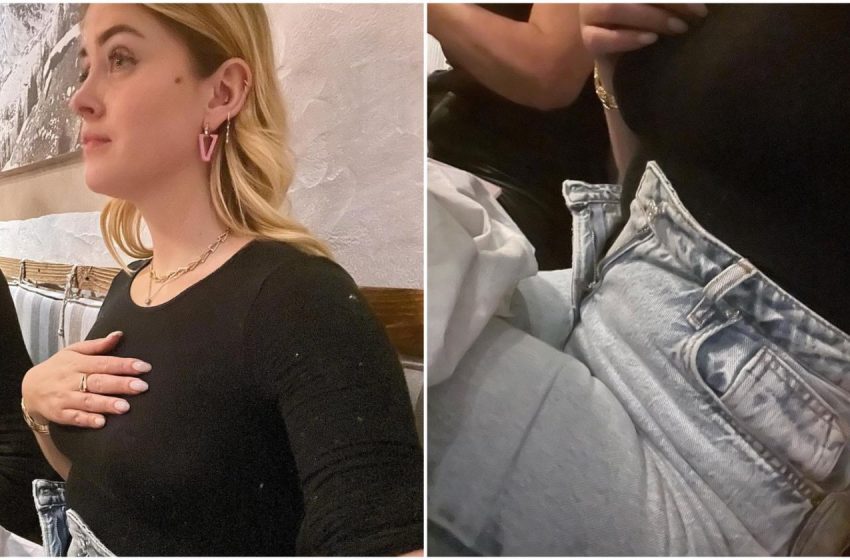 “Una di noi”: Valentina Ferragni si sbottona i jeans a tavola e conquista il web