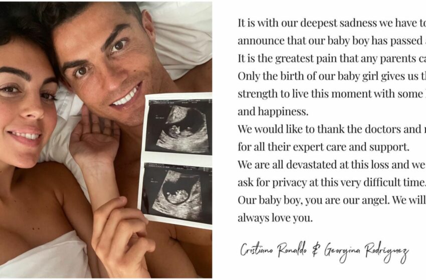  “Ti ameremo per sempre”: morto uno dei gemelli di Cristiano Ronaldo e Georgina