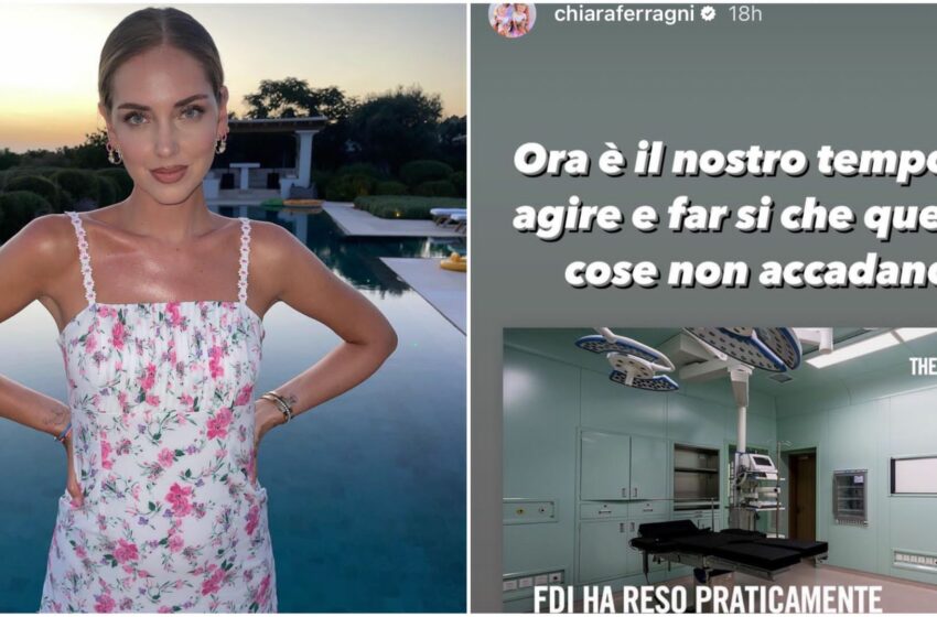  Chiara Ferragni promuove campagna pro aborto contro Fratelli D’Italia